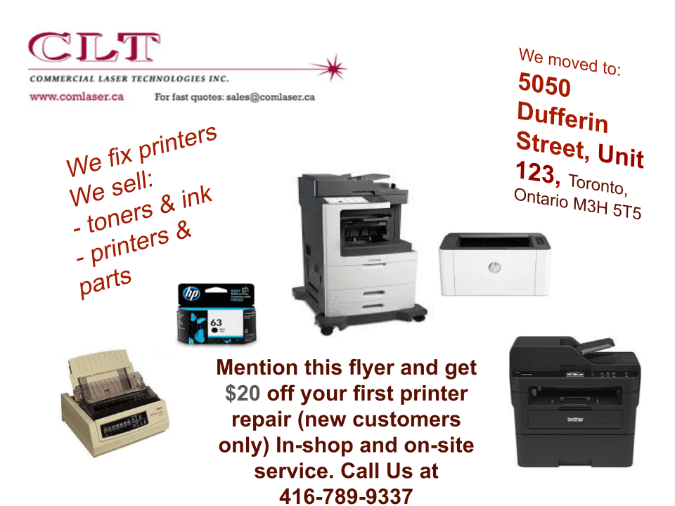 We Moved to 5050 Dufferin Street Unit 123