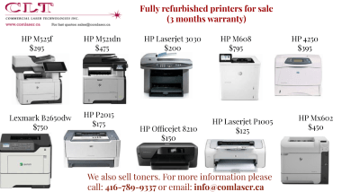 Previously Owned Refurbished Printer Sale