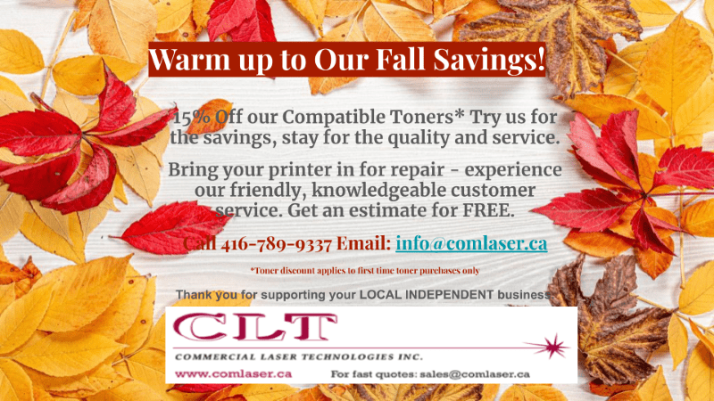 Fall Compatible Toner Sale