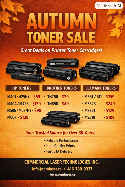 Fall Toner Flyer